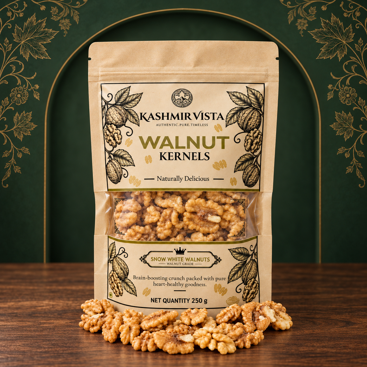 Premium Kashmiri Walnut Kernels (Akhrot) | Handpicked